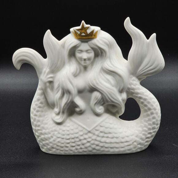 Starbucks Mermaid Sculpture Ceramic Siren Statue 2016 Limited Edition Rare - Picture 1 of 8